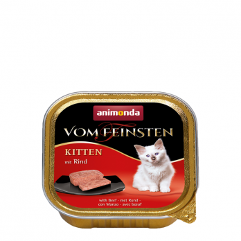 Vom feinsten Kitten 100 g konservai jaunoms katėms su jautiena