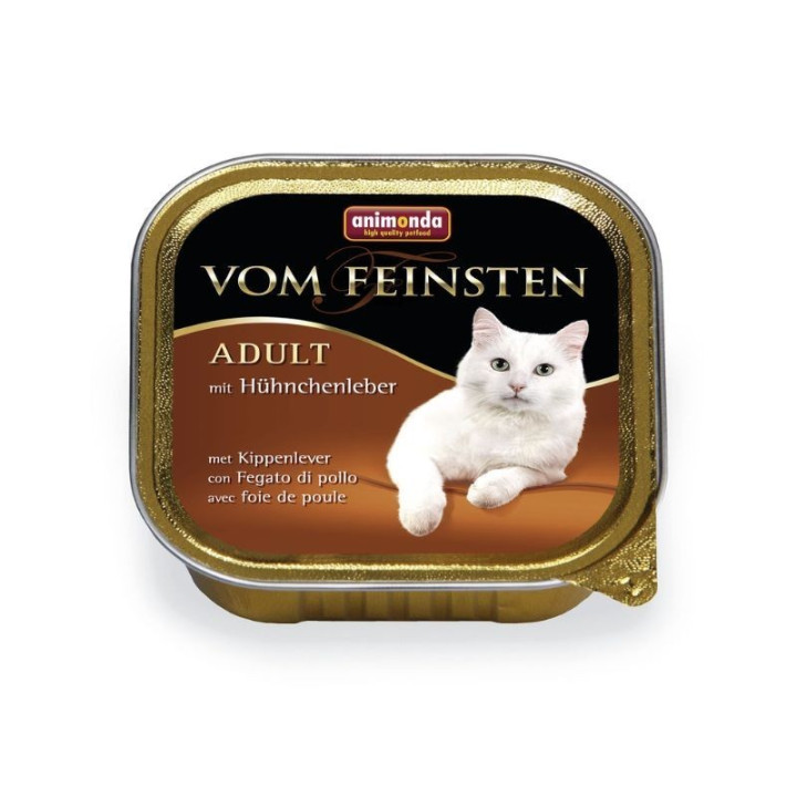 Vom feinsten Classic 100 g konservai suaugusioms katėms su vištų kepenėlėmis