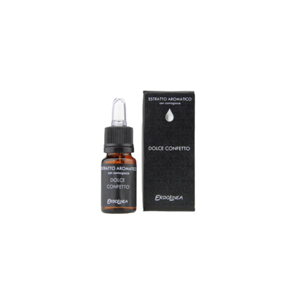 Samanų, medienos ir vanilės aromato eterinis aliejus Erbolinea Prestige Dolce Confetto, 10 ml