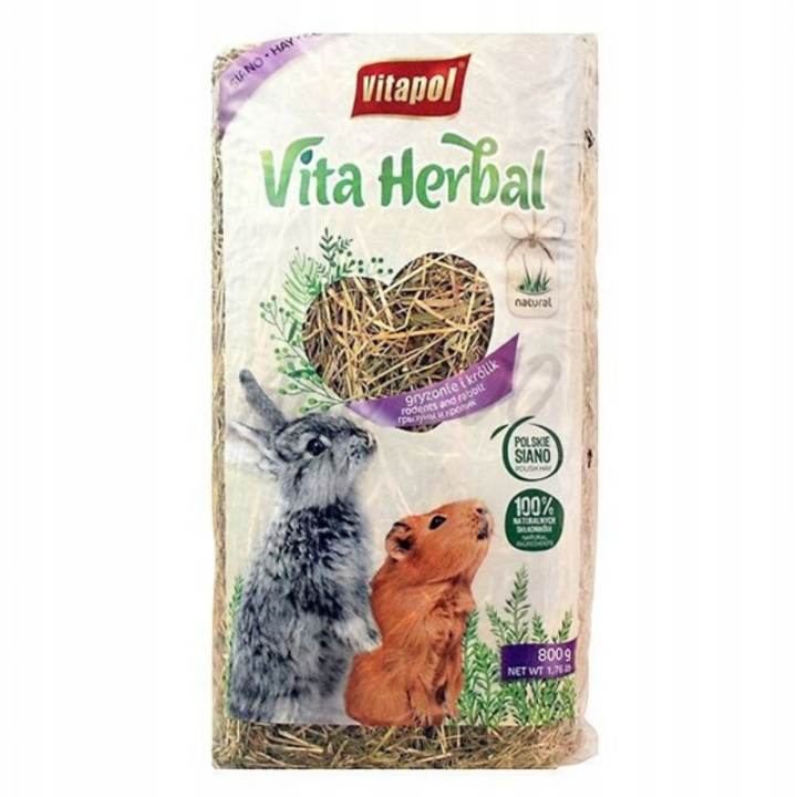 Šienas graužikams Vita Herbal 800 g I Prekės graužikams