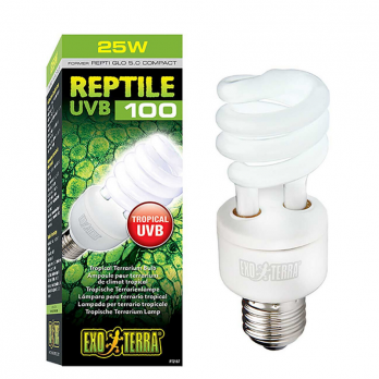 Įsukama lempa Exo Terra Reptile UVB100 25 W Compact
