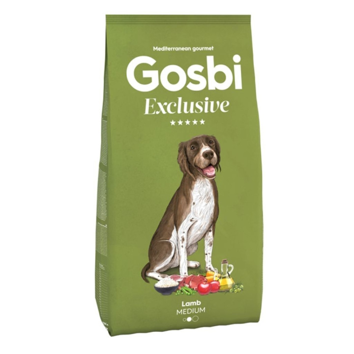 Šunų maistas su ėriena Gosbi Exclusive Lamb Medium, 12 kg | Akvazoo.lt