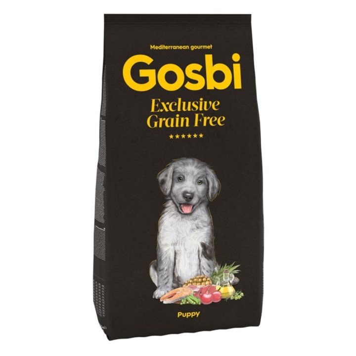 Suniuku maistas su lašiša ir ėriena Gosbi Exclusive Grain Free Puppy 500 g