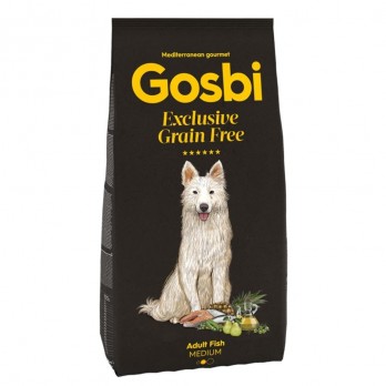 Gosbi begrūdis sausas maistas suaugusiems vidutinių veislių šunims Exclusive Grain Free Adult Fish Medium, 12 kg