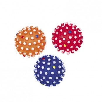 Žaislas šunims spygliuotas cypiantis kamuoliukas, 6 cm