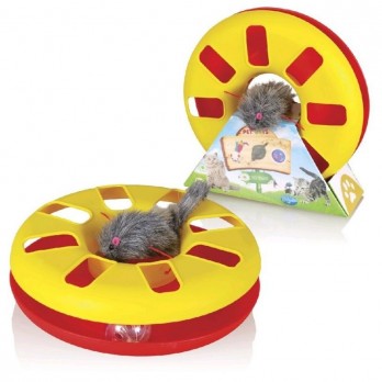 *Žaislas katėms ratas su kamuoliuku, 25 cm