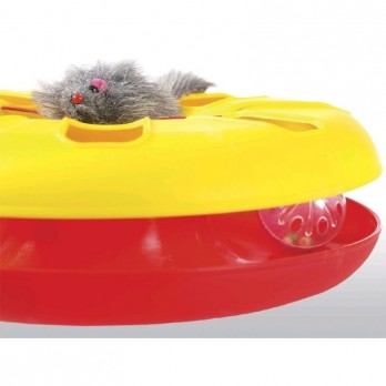 *Žaislas katėms ratas su kamuoliuku, 25 cm