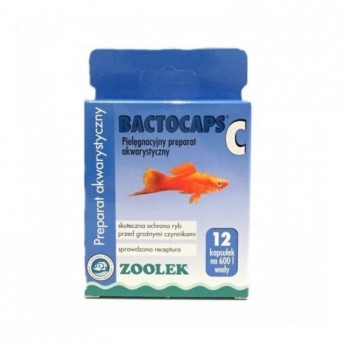 Akvariumo priežiūros priemonė Bactocaps C, 12 kaps.