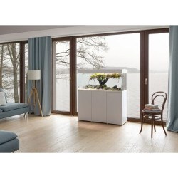 Opti Set 200 akvariumas stačiakampis, baltas, 101x41x56 cm, 200 l - nuotrauka 5
