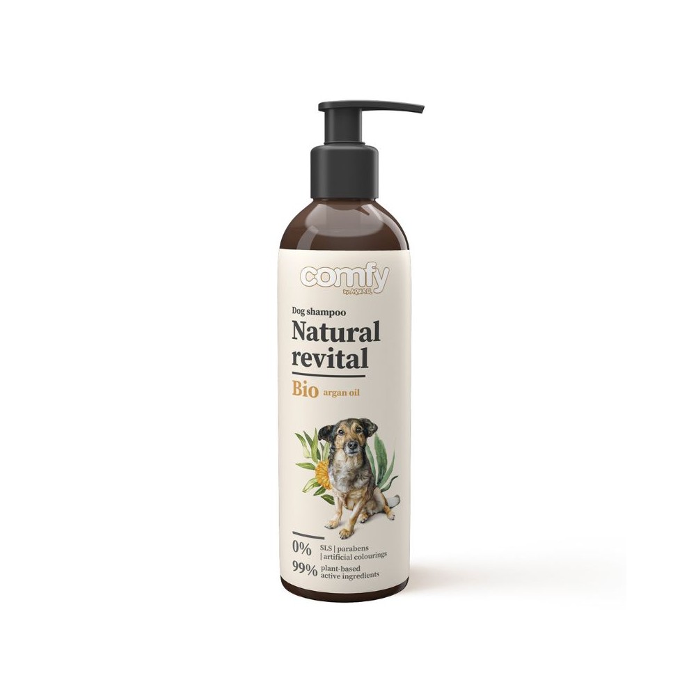 *Šampūnas šunims jautriai odai Comfy Natural Revital, 250 ml