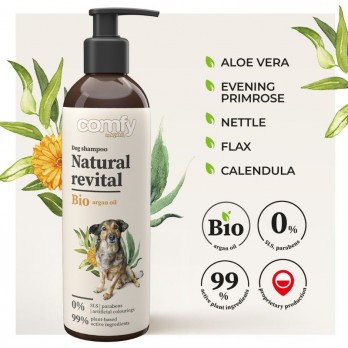 *Šampūnas šunims jautriai odai Comfy Natural Revital, 250 ml