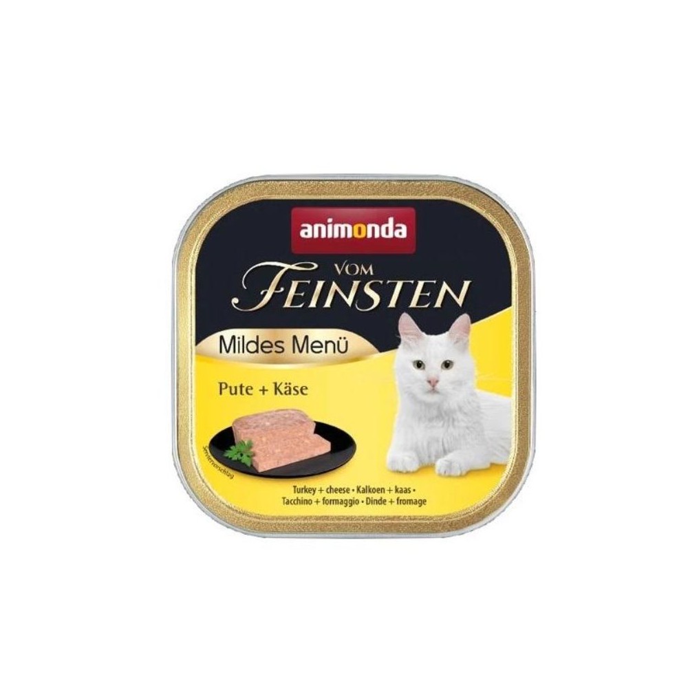 Vom feinsten Mildes Menu 100 g konservai suaugusioms katėms su kalakutiena ir sūriu