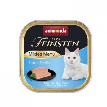 Vom feinsten Mildes Menu 100 g konservai suaugusioms katėms su kalakutiena ir upėtakiu