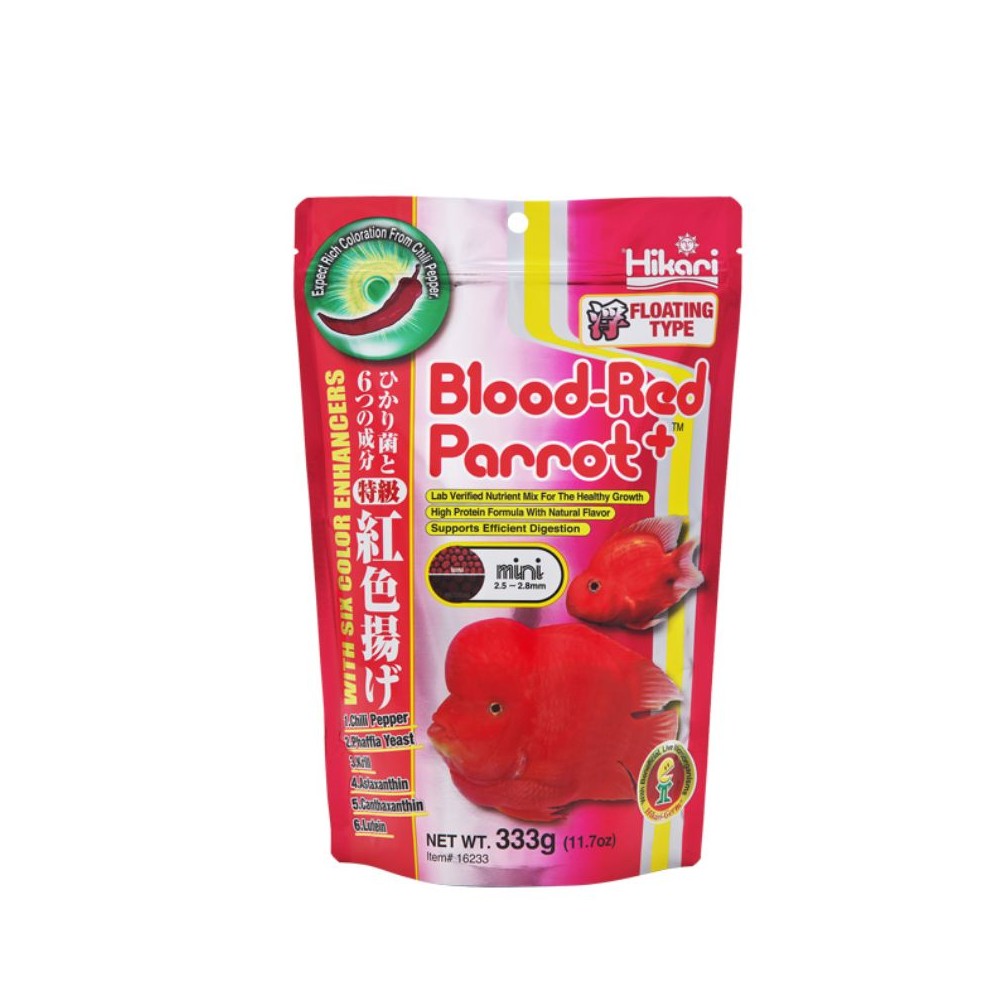 Blood Red Parrot Plus Mini visavertis pašaras žuvims 333 g