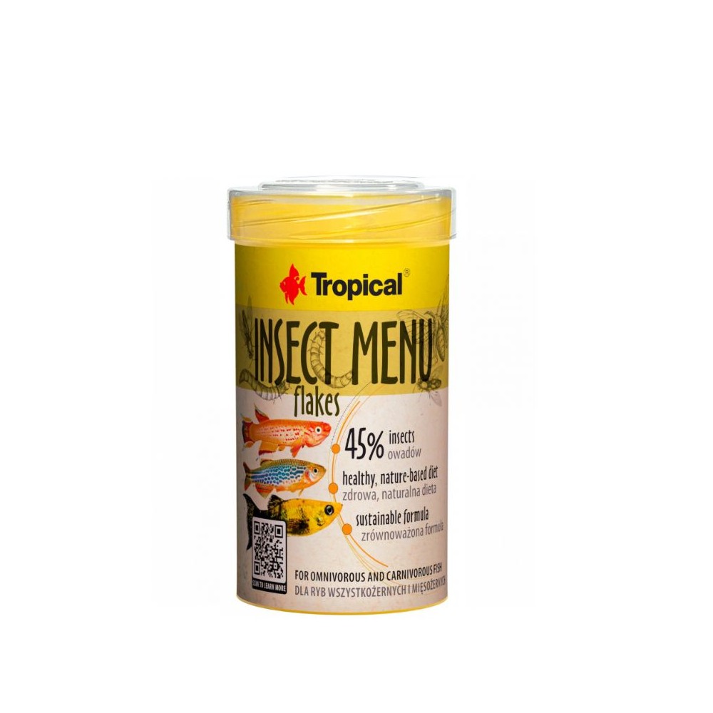 Tropical Insect Menu Flakes visavertis pašaras žuvims, 100 ml