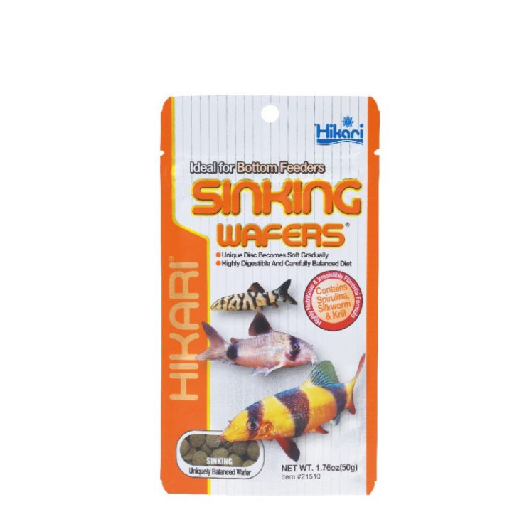 Hikari Sinking Wafers visavertis pašaras dugninėms žuvims 50 g