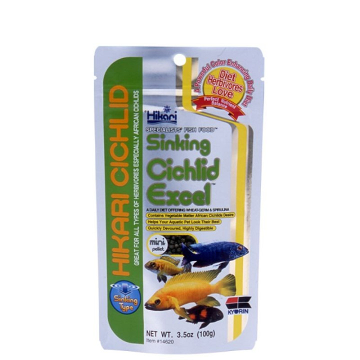 Hikari Cichlid Excel Mini Sinking pašaras žuvims