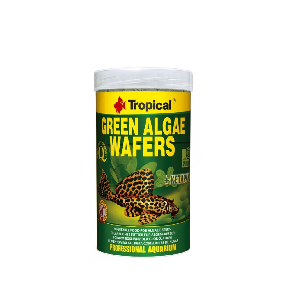 Tropical Green Algae Wafers pašaras dugninėms žuvims 250 ml