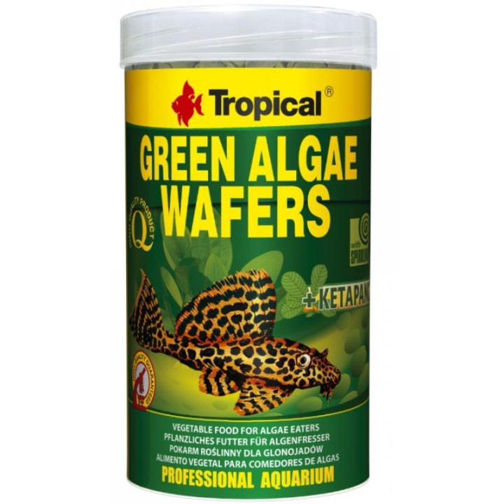 Tropical Green Algae Wafers pašaras dugninėms žuvims 1000 ml