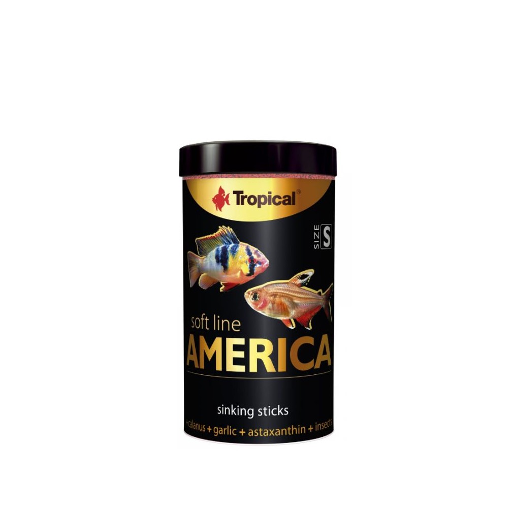 Maistas visaėdėms ir mėsėdėms Amerikos žuvims, minkštas Soft Line America S 100 ml