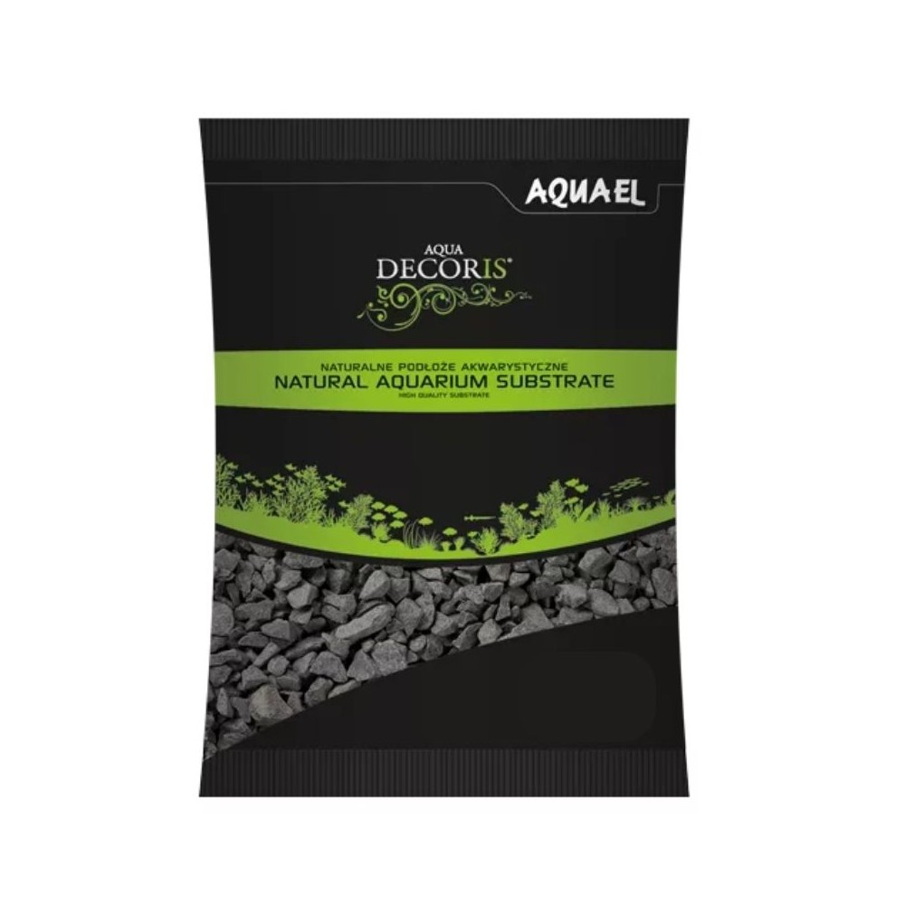 *Gruntas akvariumui, juodas, 2-4 mm, 10 kg