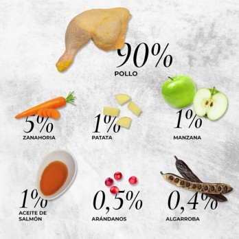 *Natsbi Steamed Chicken visavertis pašaras šunims su vištiena 200 g