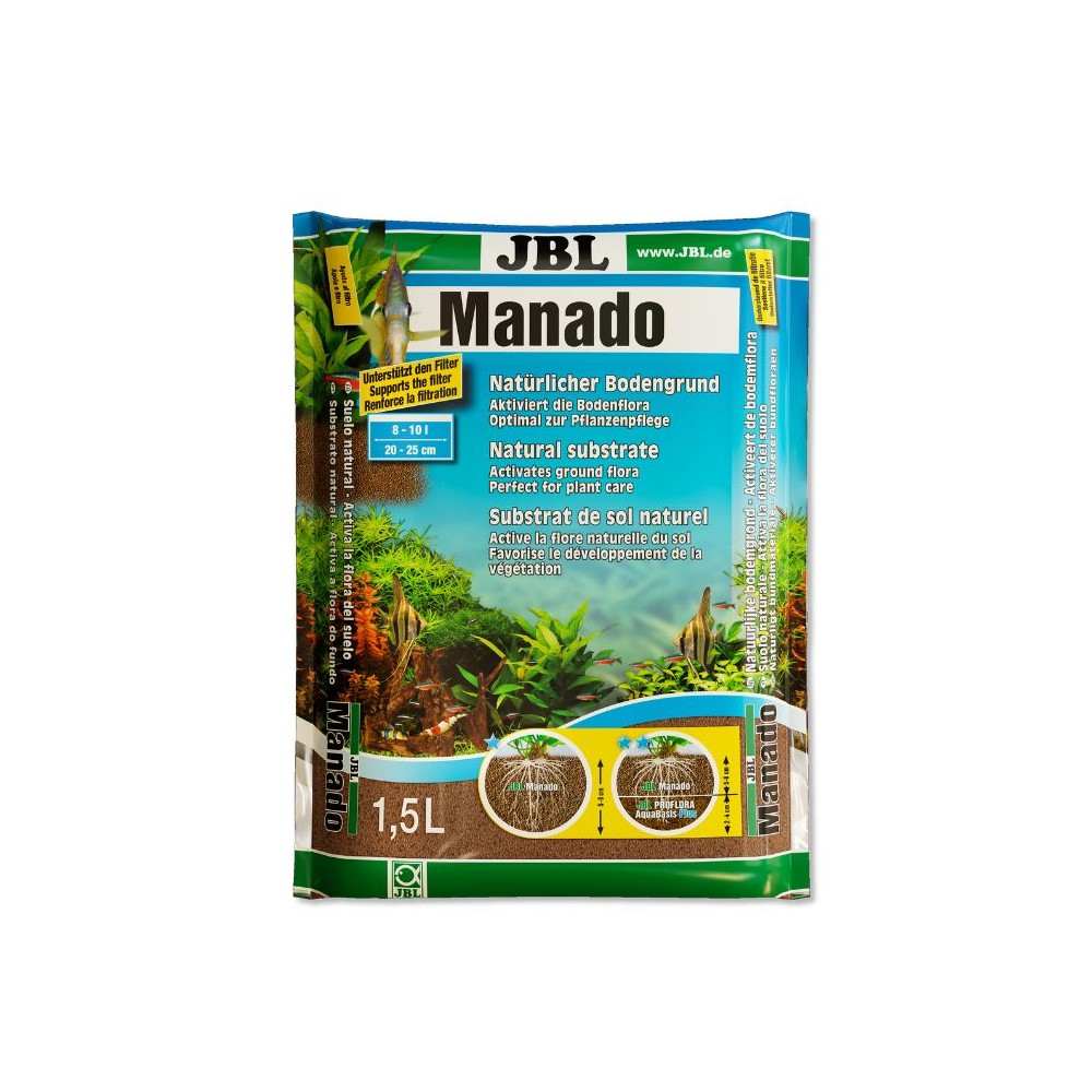 JBL Manado natūralus substratas akvariumo augalams 1,5 l