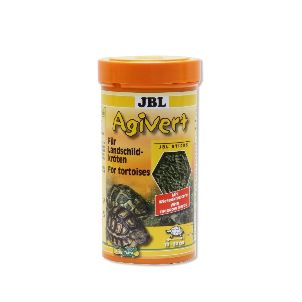 *Pašaras sausumos vėžliams JBL Agivert 250 ml