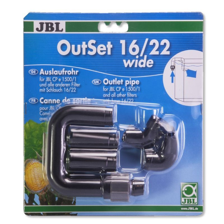 JBL OutSet wide 16/22 vandens atidavimo vamzdelis plačiu galu išoriniams filtrams CP e1500/1,2