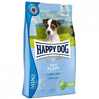 Happy Dog Mini Puppy Lamb&Rice pašaras su ėriena ir ryžiais jauniems šuniukams, 4 kg