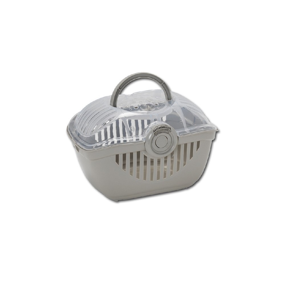 *Transportavimo boksas Top Runner smulkiems gyvūnams, 39x29x25 cm, pilkas