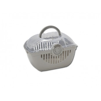 *Transportavimo boksas Top Runner smulkiems gyvūnams, 39x29x25 cm, pilkas