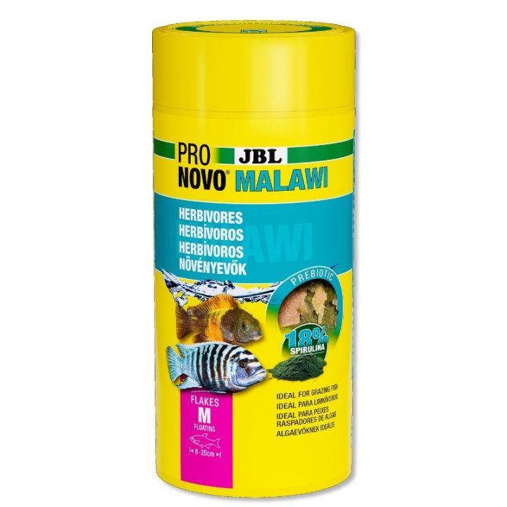 JBL ProNovo Malawi Flakes M pašaras žuvims 1000 ml | Akvazoo.lt