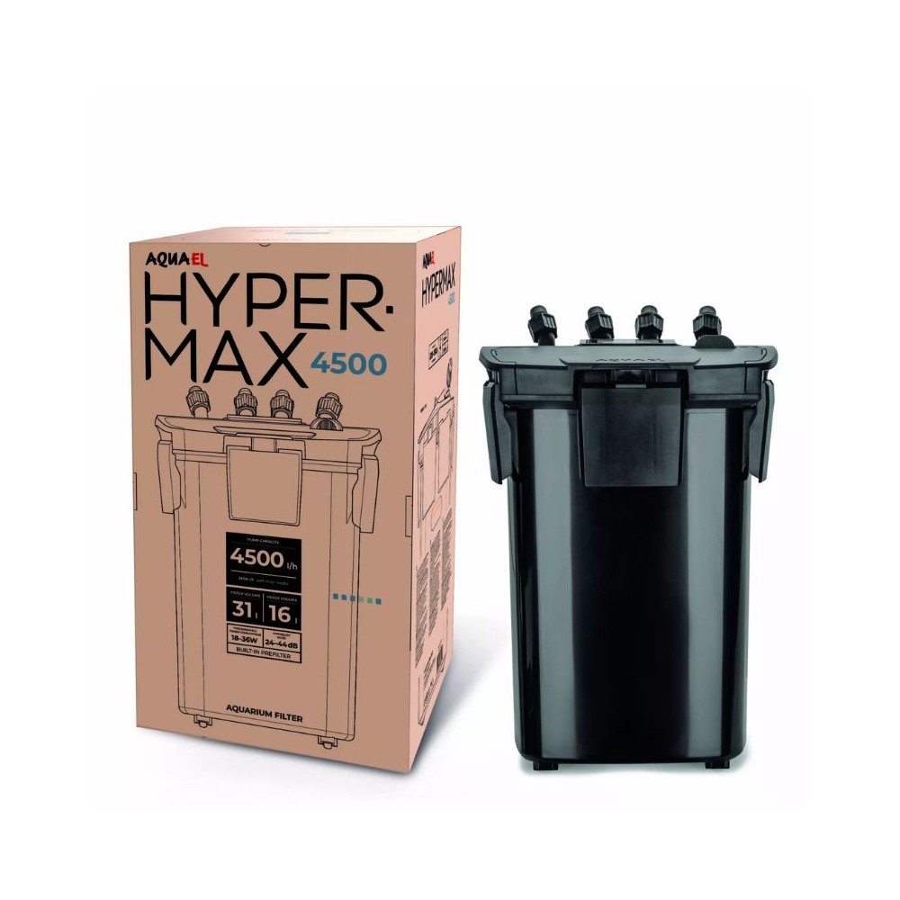 Išorinis filtras Hypermax 4500, 4500 l/h, 200 - 1500 l, 18-36 W