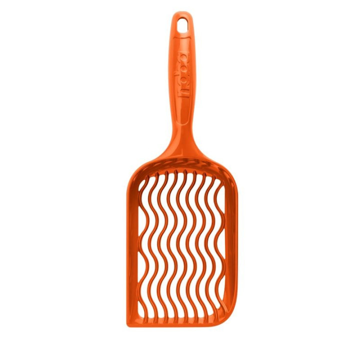 Plastikinis kačių kraiko semtuvėlis Noba Scoop, oranžinis