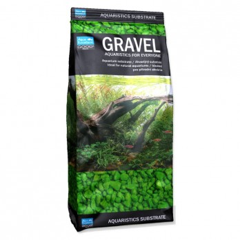 Gruntas akvariumui, žalias, 3 - 6 mm, 1 kg