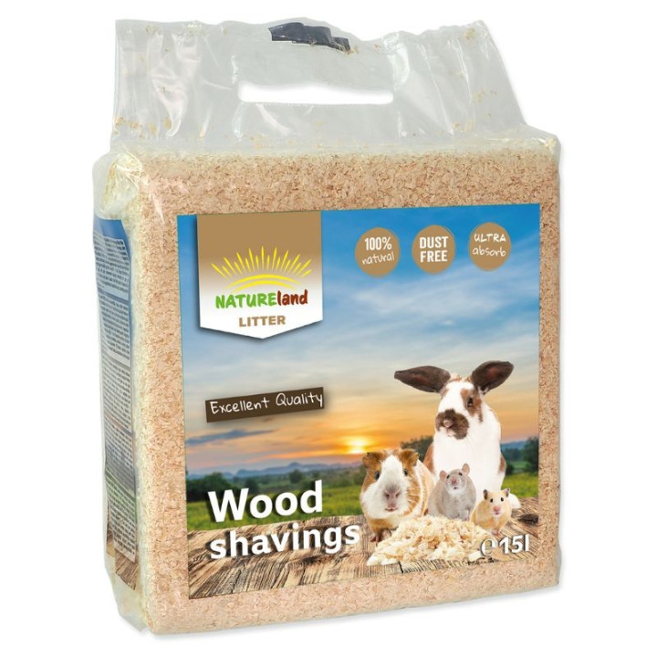 Pjuvenos graužikams Nature Land, 15 l (0,9 kg) | Akvazoo.lt