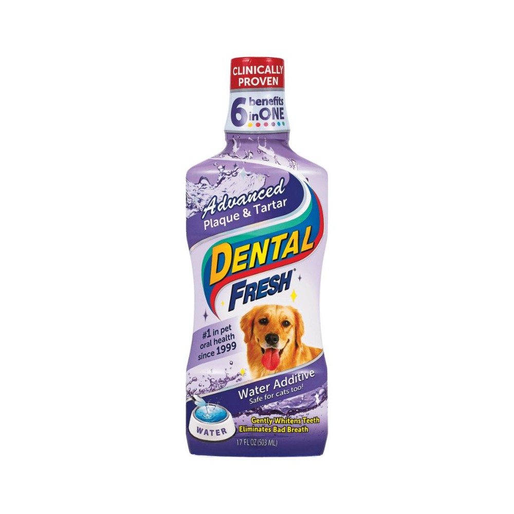 *Dental Fresh Dog Plaque&Tartar dantų higienos skystis šunims, šalinantis akmenis ir apnašas 946 ml