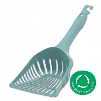 *Plastikinis kačių kraiko semtuvėlis Handy Max, 33,3x13,2x7,4 cm, žydras