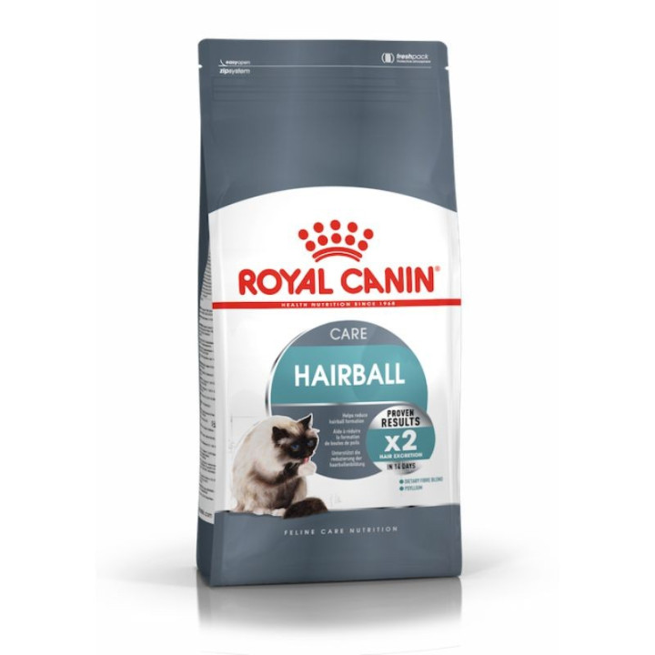 Kačių maistas Royal Canin FCN Hairball Care prarytų plaukų kamuolių mažinimui 10 kg