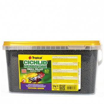 Tropical Cichlid Herbivore Small Pellet visavertis pašaras žuvims 5 l (1,8 kg)