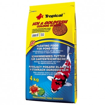 Tropical Koi&Goldfish Colour Sticks pašaras Koi karpiams ir auksinėms žuvelėms 50 l/4 kg