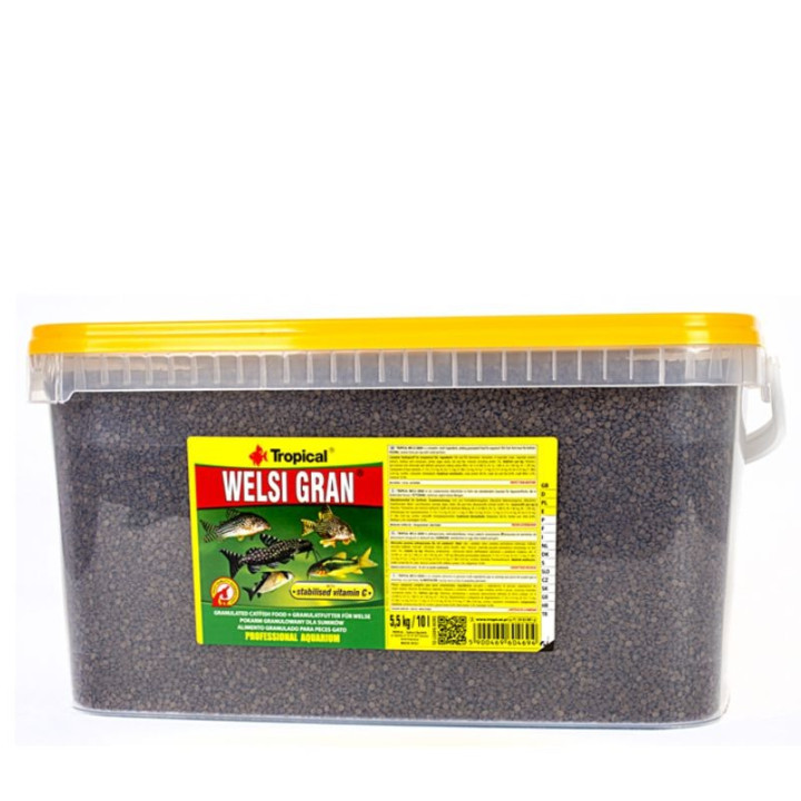 Dugninių žuvų pašaras Tropical Welsi Gran 10 l (5,5 kg) | Akvazoo.lt