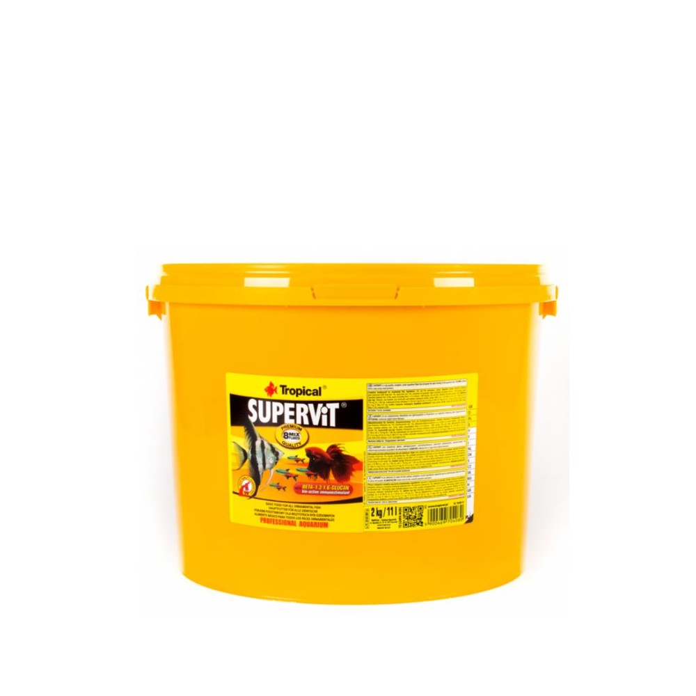Tropical Supervit pašaras žuvims su Beta-gliukanu 11 l (2 kg)