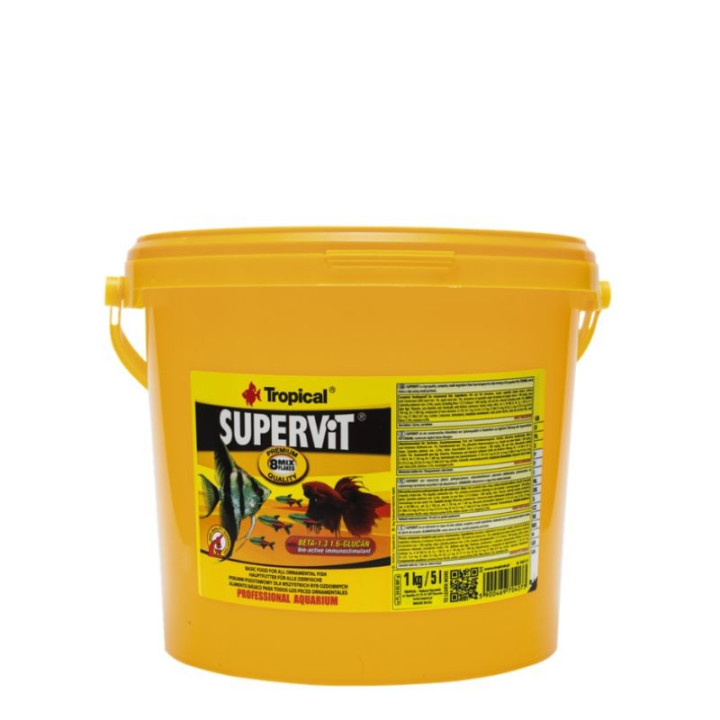 Tropical Supervit pašaras žuvims su Beta-gliukanu 5 l (1 kg)