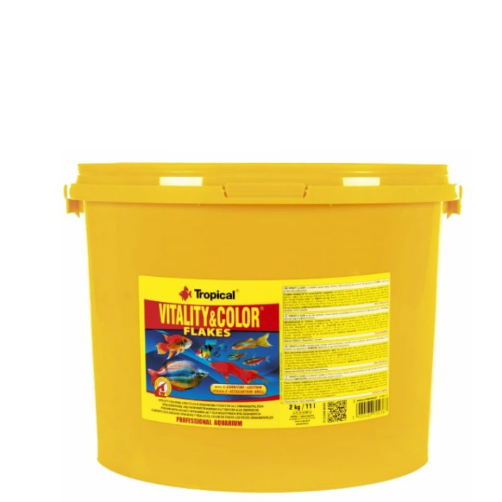 Spalvas ryškinantis zuvu maistas Tropical Vitality&Color 11 l (2 kg)