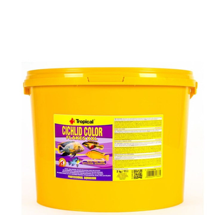 Ciklidu maistas Tropical Cichlid Color XXL 11 l (2 kg) | Akvazoo.lt