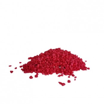 *Gruntas akvariumui, raudonas, 2 - 3 mm, 0,5 kg