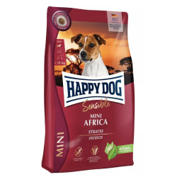 Happy Dog Mini Africa visavertis pašaras mažų veislių suaugusiems šunims su strutiena, 4 kg - nuotrauka 2