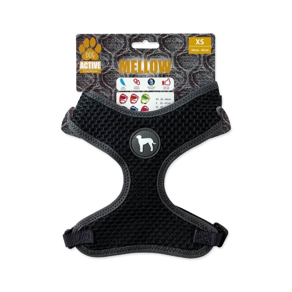 Petnešos šunims Active Dog Mellow XS, pilkos, 1,5x30-40 cm